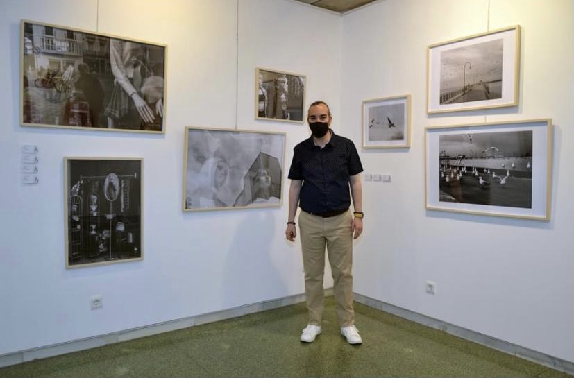 Javier Gómez en la exposición Mundart Madrid Project 2021